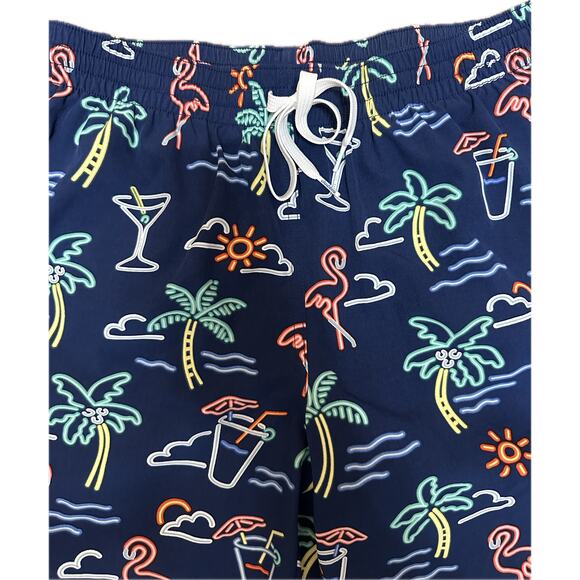 Chubbies Neon Flamingo Swim Trunks Men’s Medium 7” Inseam - Picture 4 of 7